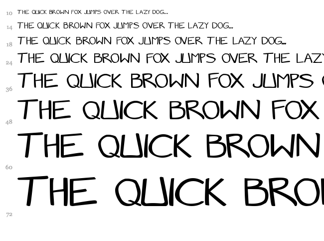 Manga Speak 2 font waterfall